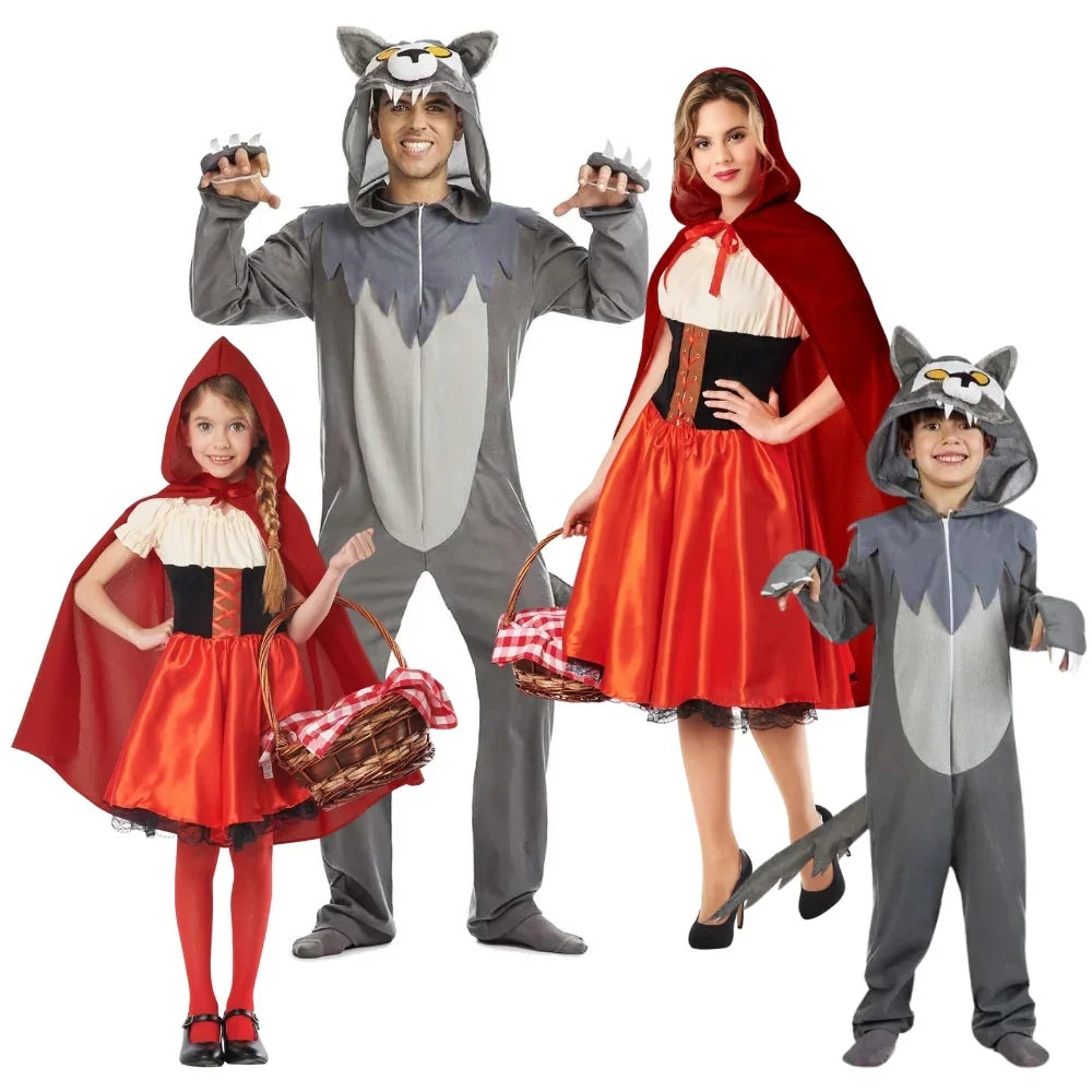 Disfraces para Grupo de Caperucita Roja y Lobo Gris Caperucita Roja Disfraces Simon